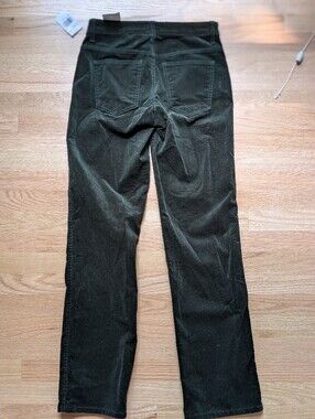 Kut Women's Straight-Leg Corduroy In Dark Green